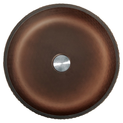 Matt Gold Tea Round Glass Wasch Basin Z 45mm 1,75 Inch Drenaż Otwór Łatwe Do Czyszczenia zlewki naczynia