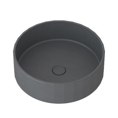 Matte Finish 1 Basin Cement Sink Z Centrum Drenażu Położenie
