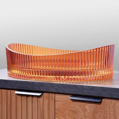 Ściana Crystal Glass Washa Basinin Kolor czerwonego wina 500*370*140mm Rozmiar
