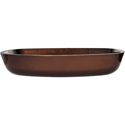 Nowoczesna umywalka do rąk w stylu vintage Duży prostokątny blat Russet Brown