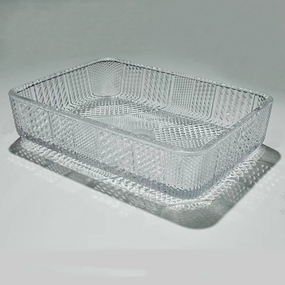 Prostokątna szklana umywalka na blat 12 cali Crystal Clear