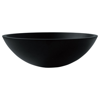 Hotel Acid Matt Black Basin Round Łazienka Szkło Anti Rust Finish