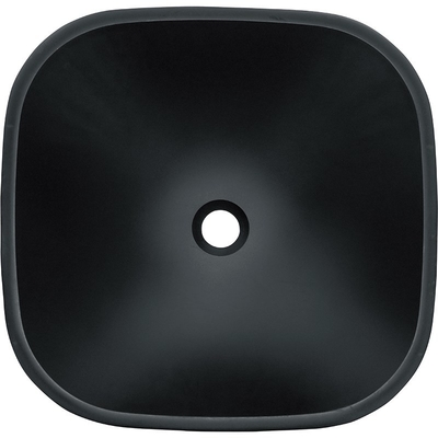 Acid Matt Square Bowl Umywalka łazienkowa Blat Czarny blat ze szkła hartowanego Anti Rust