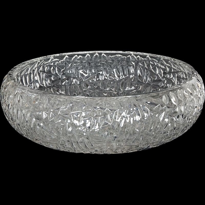 Kształt kuli Okrągła miska Łazienka Umywalka Naczynie 170mm Crystal Clear Blat Mounted