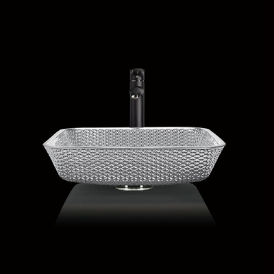 Shinning Square Countertop Łazienka Umywalka Chromowana galwanicznie kolorowe umywalki do rąk