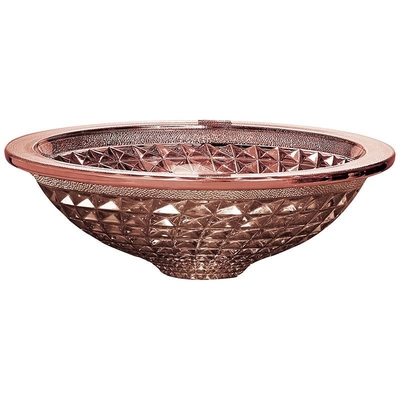 Umywalka łazienkowa w kształcie lejka w kolorze różowego złota Crystal Chromowana długość 450 mm