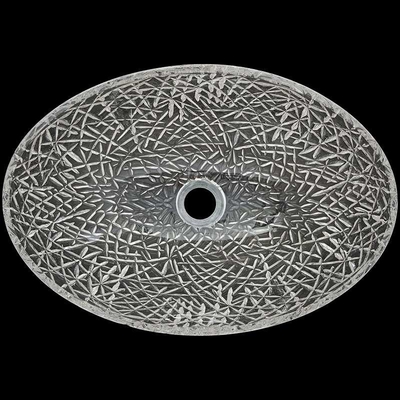 Owalna najnowsza umywalka do rąk Umywalka łazienkowa 19,6 cala * 14,2 cala Włochy Design Artystyczny