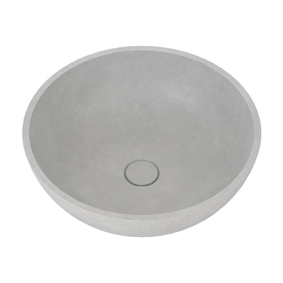 Szczyt stołu betonowy Wah Basin Light Cyan Gray Round Shape