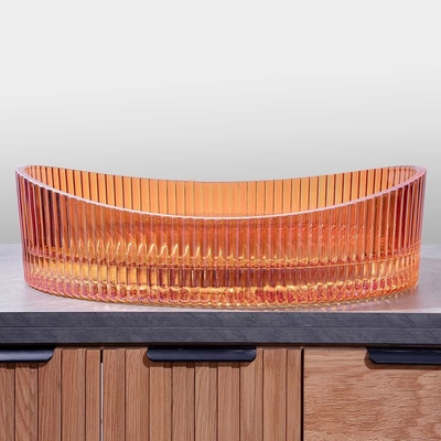 Ściana Crystal Glass Washa Basinin Kolor czerwonego wina 500*370*140mm Rozmiar