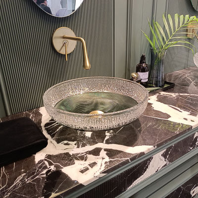 Stylowe okrągłe zlewki do łazienki z wielkością kanalizacji 1,77 cala