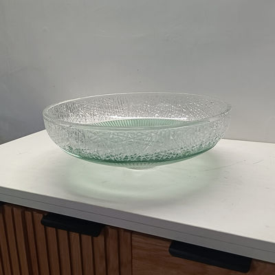 Gładki wykończenie szklane baseny naczynia nowoczesny projekt bez otworu instalacja kranów